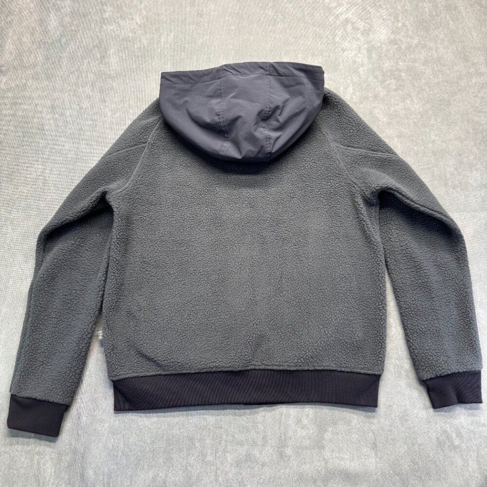 Howler Brothers Sherpa Fleece Zip Hoodie Gray Men’s Medium Hooded Outdoor Jacket - Picture 3 of 11